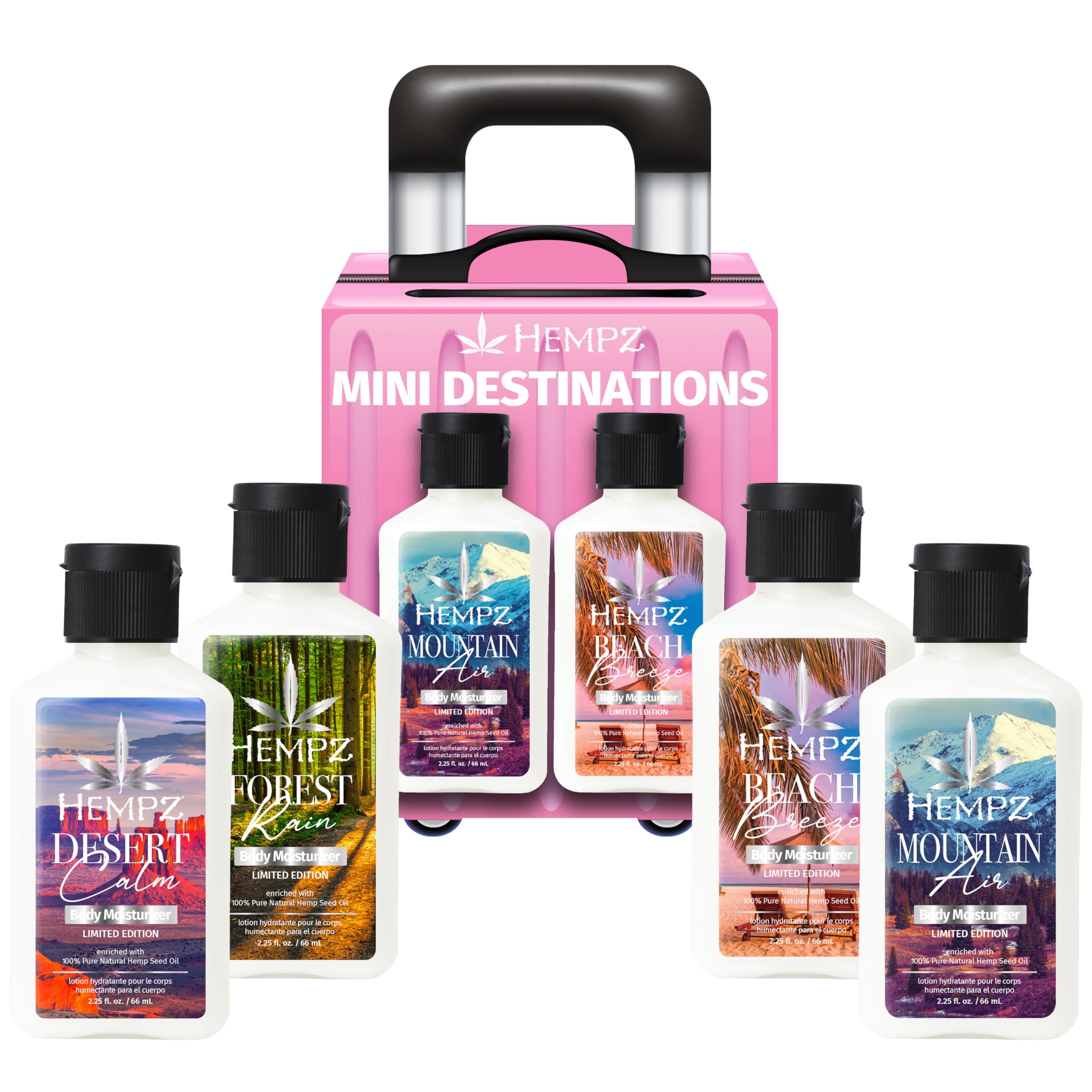 Amazon.com : Hempz NEW Mini Escape Kit Hand & Body Lotion Set, 4
